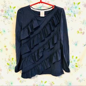 Gymboree Ruffled Long Sleeve Shirt, Size 6